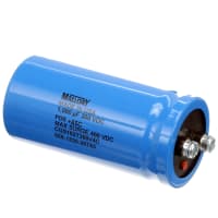 Cornell-Dubilier Capacitor, Alum Electrolytic, 1000 uF, -10, +50%, 350 VDC, Screw Terminal, 2x4.125in