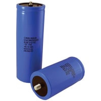 Cornell-Dubilier Capacitor, Alum Electrolytic, 0.081 F, -10, +75%, 50 VDC, Screw Terminal, 2.5x3.625in