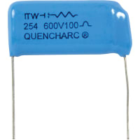 Cornell-Dubilier Ntwrk;RC Snubber;Met Polyester;Cap 0.25 uF;Res 100 Ohms;Pwr-Rtg 0.5 W;Radial