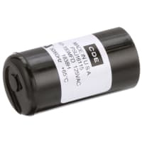 Cornell-Dubilier Capacitor, 161 to 193 uF, 110/125 VAC, 50 to 60 Hz, -40 C, +65 C, 10% (Max.)