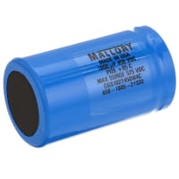 Cornell-Dubilier Capacitor, Alum Electrolytic, 1000 uF, -10, +50%, 450 VDC, Screw Terminal, 2.5x4.125in