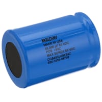 Cornell-Dubilier Capacitor, Alum Electrolytic, 0.048 F, -10, +75%, 50 VDC, Screw Terminal, 3x4.125in