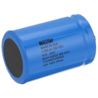 Cornell-Dubilier Capacitor, 5000 uF, 300 VDC, -10%, +50%, 0.006CV after 5 Minutes, -40 C