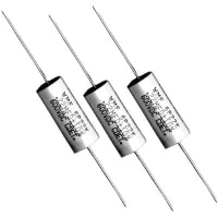 Cornell-Dubilier Capacitor, Polyester Film, Axial Round, 400VDC 200VAC, 0.1uF