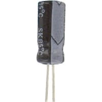 Cornell-Dubilier Capacitor, Al Electrolytic, 22 uF, 20%, 16 VDC, Radial, ESR 9.65 Ohms, 5x11mm