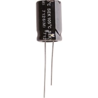 Cornell-Dubilier Capacitor, Aluminum Electrolytic, 470 uF, 20%, 50 VDC, Radial, 13x21mm, ESR 0.34 Ohms