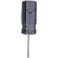 Cornell-Dubilier Capacitor, Al Electrolytic, 10 uF, 20%, 25 VDC, Radial, ESR 18.57 Ohms, 5x11mm