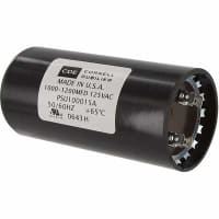 Cornell-Dubilier Capacitor, 1000 to 1200 uF, 110/125 VAC, 50 to 60 Hz, -40 C, +65 C, 7