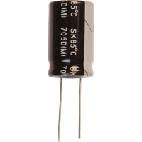 Cornell-Dubilier Capacitor, Al Electrolytic, 1000 uF, 20%, 50 VDC, Radial, ESR 0.13 Ohms, 16x25mm