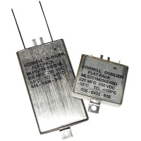 Cornell-Dubilier Capacitors, Aluminum Electrolytic, Leaded 130uF 400 Volts FLATPACK