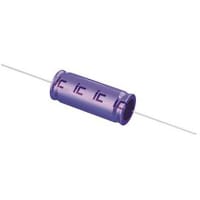 Cornell-Dubilier Electrolytic Capacitor, Non-Polar, 22pF, 50V, 20%, Axial Leaded, Bi-Polar