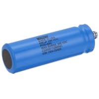 Cornell-Dubilier Capacitor, Alum Electrolytic, 550 uF, -10, +50%, 250 VDC, Screw Terminal, 1.375x4.125in