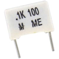 Cornell-Dubilier Capacitor;Film;Radial;.10uF;10% Tolerance;100V