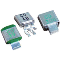 Cornell-Dubilier Capacitor, Mica, 22 pF, 300 VDC, +/- 5%, EC, Radial Leaded, -55 C, 125 C