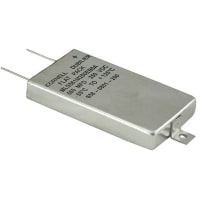 Cornell-Dubilier Capacitors, Aluminum Electrolytic, Leaded, 2700uF, 75VDC, 20%, Flatpack