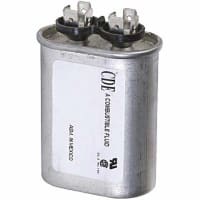 Cornell-Dubilier Capacitor;Motor Run;6uF;Oval;370VAC;10%