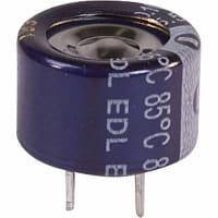 Cornell-Dubilier Capacitor;Aluminum Electronic (EDL) Stacked Coin;.10 F;5.5 Volt;Max Res. 75