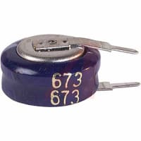 Cornell-Dubilier Capacitor;Aluminum Electronic (EDL) Stacked Coin;.022 F;5.5 Volt;Max Res. 15