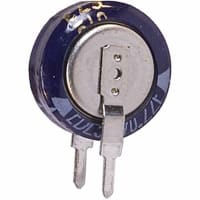 Cornell-Dubilier Capacitor;Aluminum Electronic (EDL) Stacked Coin;.22 F;5.5 Volt;Max Res. 75