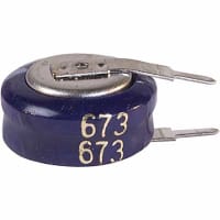 Cornell-Dubilier Capacitor;Aluminum Electronic (EDL) Stacked Coin;.33 F;5.5 Volt;Max Res. 75