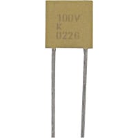 Cornell-Dubilier Capacitor, Ceramic, Cap 0.047 uF, Tol 10%, Vol-Rtg 100 VDC, Radial, BX