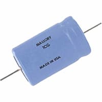 Cornell-Dubilier Capacitor, Al Electrolytic, 100muF, Gen. Purp, Tubular, Axial, -10%, +50%, 250WVDC