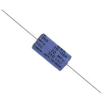 Cornell-Dubilier Capacitor, Al Electrolytic, Cap 20 uF, Tol -10, +100%, Vol-Rtg 250 VDC, Axial