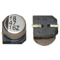 Cornell-Dubilier Capacitor;Alum Electrolytic;SMT;Apps: Filter/Bypass;25 VDC;220uF