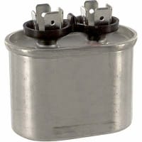 Cornell-Dubilier Capacitor, PolyproMetallized, Cap10uF, Tol10%, Vol-Rtg370VAC, QC, Oval, CaseA