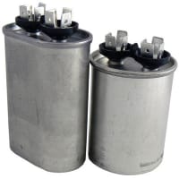 Cornell-Dubilier Capacitor, PolyproMetallized, Cap40uF, Tol10%, Vol-Rtg440VAC, QC, Rnd, CaseT