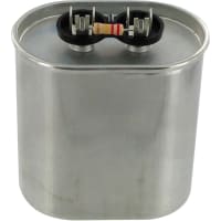 Cornell-Dubilier Capacitor, PolyproMetallized, Cap24uF, Tol3%, Vol-Rtg400VAC, Oval, CaseC, HID