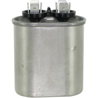 Cornell-Dubilier Capacitor, PolyproMetallized, Cap5uF, Tol10%, Vol-Rtg550VAC, QC, Oval, CaseA