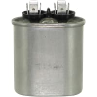 Cornell-Dubilier Capacitor, PolyproMetallized, Cap1uF, Tol10%, Vol-Rtg660VAC, QC, Oval, CaseA