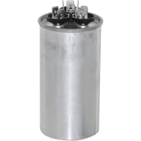 Cornell-Dubilier Capacitor, PolyproMetal, Cap30uF, 5uF, Tol6%, Vol-Rtg370VAC, QC, Rnd, CaseS