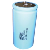 Cornell-Dubilier Capacitor, Al Electrolytic, Cap 0.022 F, Tol 20%, Vol-Rtg 20 VDC, Screw Term