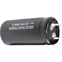 Cornell-Dubilier Capacitor; Organic electrolyte; 100F 2.7V Snap in