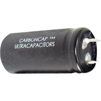 Cornell-Dubilier Capacitor; Organic electrolyte; 350F 2.7V Snap in