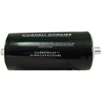 Cornell-Dubilier Capacitor; Organic electrolyte; 1200F 2.7 Threaded