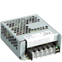 Cosel U.S.A. Inc. Power Supply, AC-DC, 24V, 2.2A, 115-264V In, Enclosed, DIN Rail, PFC, 53W, PLA Series