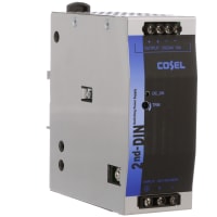 Cosel U.S.A. Inc. Power Supply, AC-DC, 24V, 10A, 85-264V In, Enclosed, DIN Rail, PFC, 240W, KLEA Series