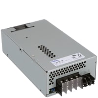 Cosel U.S.A. Inc. Power Supply, AC-DC, 48V, 12.5A, 115-264V In, Enclosed, Panel Mnt, PFC, 600W, PLA Series