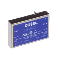 Cosel U.S.A. Inc. DC-DC Converter, 12V, 0.25A, 18-36V In, Enclosed, Thru Hole, Switching, ZU Series