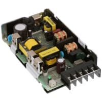 Cosel U.S.A. Inc. Power Supply, AC-DC, 24V, 3.2A, 85-264V In, Open Frame, Panel Mount, PFC, 77W, PBA Series