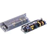 Cosel U.S.A. Inc. Power Supply, AC-DC, 12V, 8.5A, 85-264V In, Open Frame, Panel Mnt, PFC, 102W, LEA Series