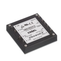 Cosel U.S.A. Inc. DC-DC Converter, 15V, 6.7A, 18-36V In, Enclosed, Telecom, Switching, CBS Series