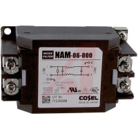 Cosel U.S.A. Inc. Filter AC Noise 1 Ph Op-V 250VAC Curr 6A DIN Rail Mnt NAP Series