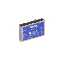 Cosel U.S.A. Inc. DC-DC Converter, 12V, 0.13A, -12V, 0.13A, 9-18V In, Enclosed, Thru Hole, ZU Series