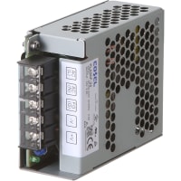 Cosel U.S.A. Inc. Power Supply, AC-DC, 12V, 4.3A, 115-264V In, Enclosed, DIN Rail, PFC, 52W, PLA Series