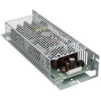 Cosel U.S.A. Inc. Power Supply, AC/DC-DC, 5V@5A, 12V@5A, 85-264/120-370V In, Enclosed, PFC, LEB Series