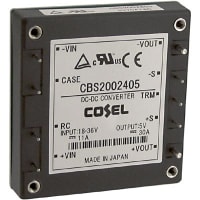 Cosel U.S.A. Inc. DC-DC Converter, 5V, 30A, 18-36V In, Enclosed, Telecom, Switching, CBS Series